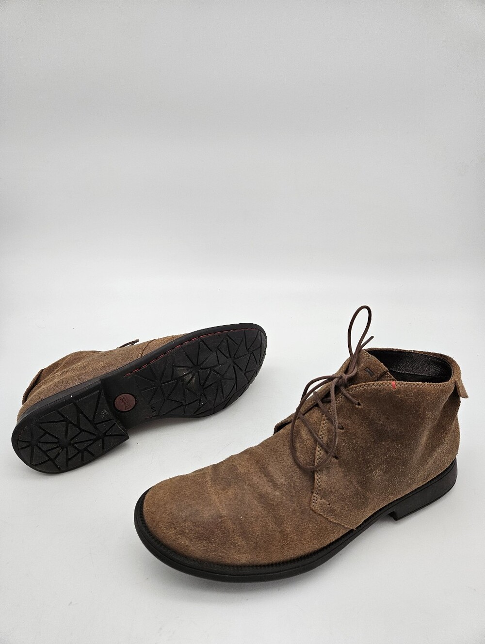 Camper Boots Mens 44 Nueman Chukka Brown Lace Up Round Toe Ankle Top 36587-022